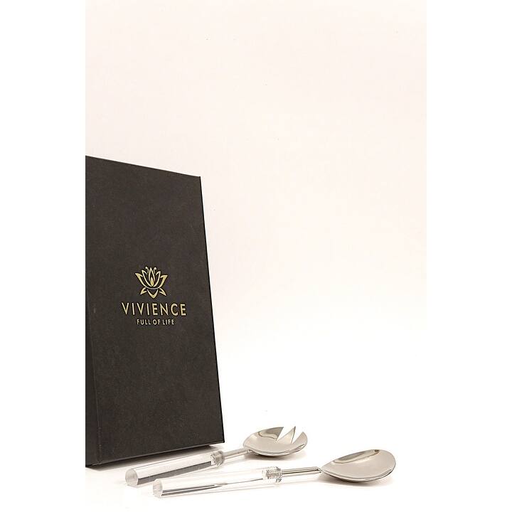 Server Set with Cylinder Ball Handle - 13"L