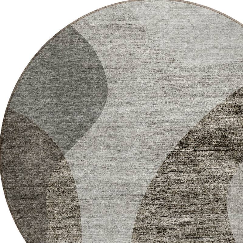 HomeRoots Abstract Transitional Rectangle Outdoor Rug