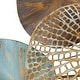 preview thumbnail 2 of 4, Madison Park Lenzie Multi-colored Lily Pad Leaves 2-piece Metal Wall Decor Set