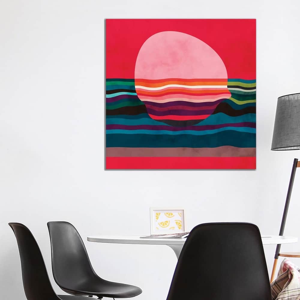 iCanvas "Pink Liquid Sun" by Ana Rut Bre Canvas Print