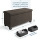 preview thumbnail 25 of 62, Nestl Storage 30-In Storage Ottoman Bench with Storage Bins for Bedroom - Folding Foot Rest Ottoman with Storage for Living Room
