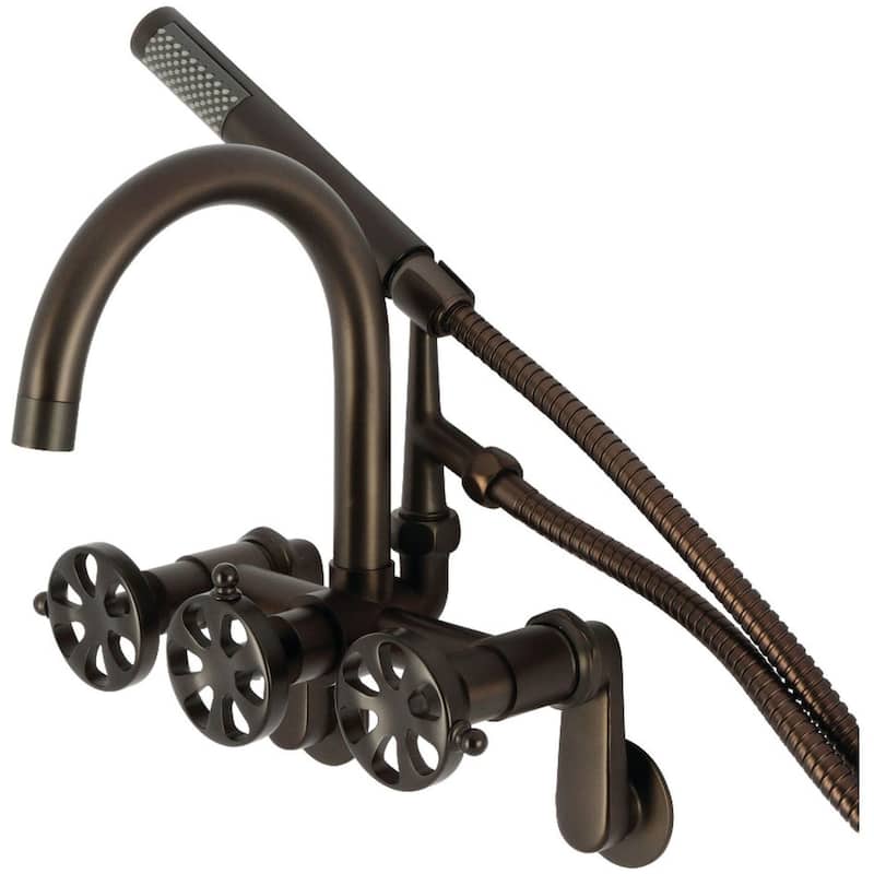 Kingston Brass AE815.RX Belknap Wall Mounted Tub Filler with Built-In - Oil Rubbed Bronze