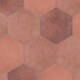 preview thumbnail 12 of 18, Merola Tile Heritage Hex Wine 7" x 8" Porcelain Floor and Wall Tile