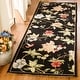 preview thumbnail 2 of 25, SAFAVIEH Handmade Chelsea Rubi French Country Floral Wool Rug 2'6" x 10' Runner - Black