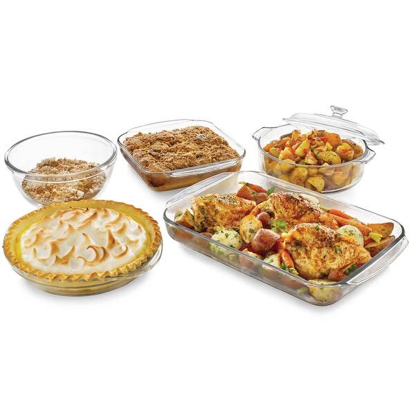 Libbey Baker's Basics 5-Piece Glass Casserole Baking Dish Set