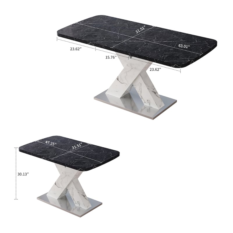 Elegant Stylish Stretchable Wooden Dining Table with Self-Storage Leaf