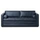 preview thumbnail 22 of 33, Poly & Bark Napa 82" Leather Pull-Out Convertible Sleeper Sofa - Full Grain Genuine Italian Leather Nightfall Blue