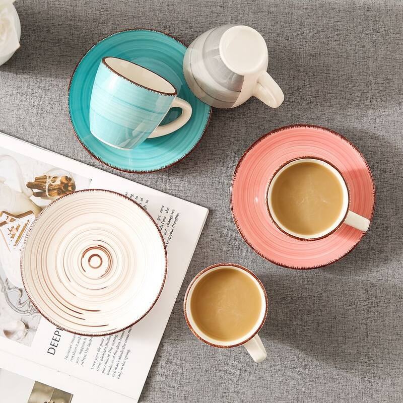 vancasso Bella 8-Piece Coffee Cup And Saucer Set (Service For 4)