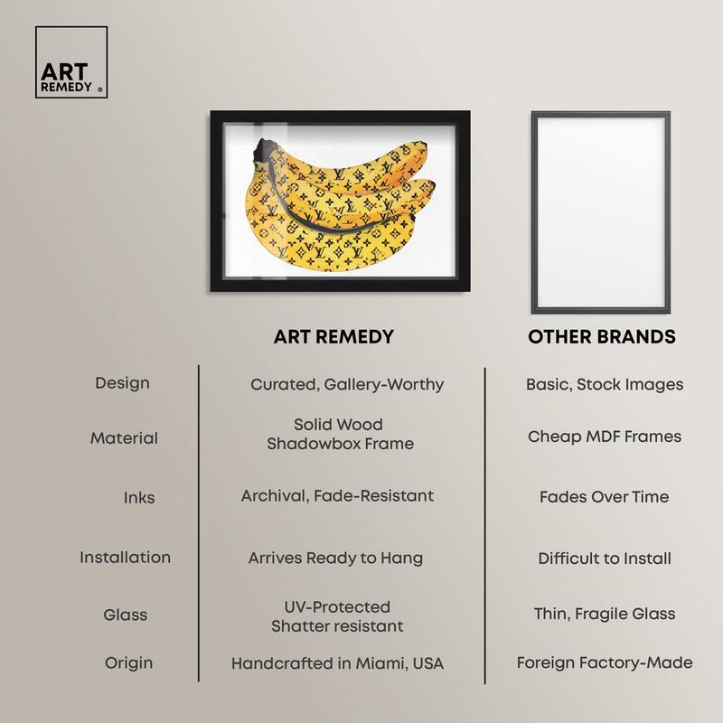 Fashion Bananas Shadowbox by Art Remedy