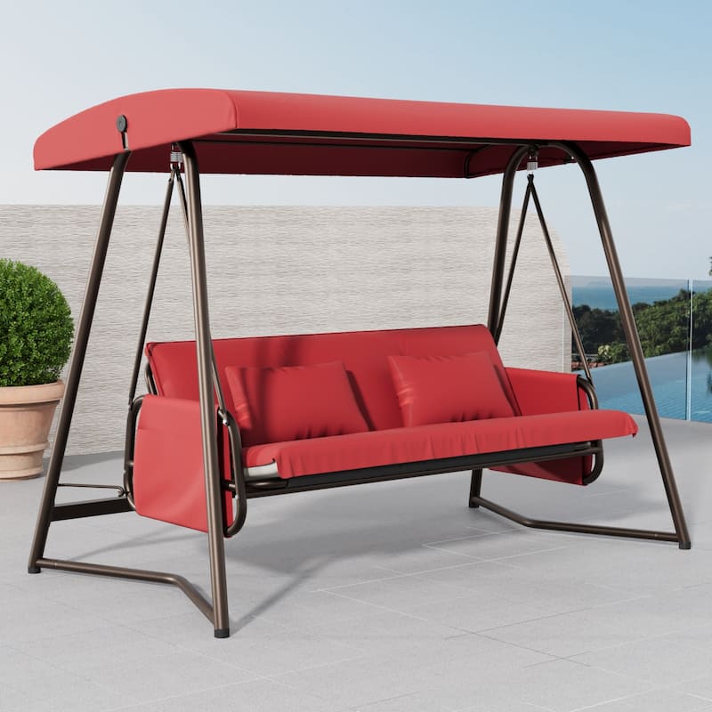 Outdoor Patio Swing Bed (3-Person)