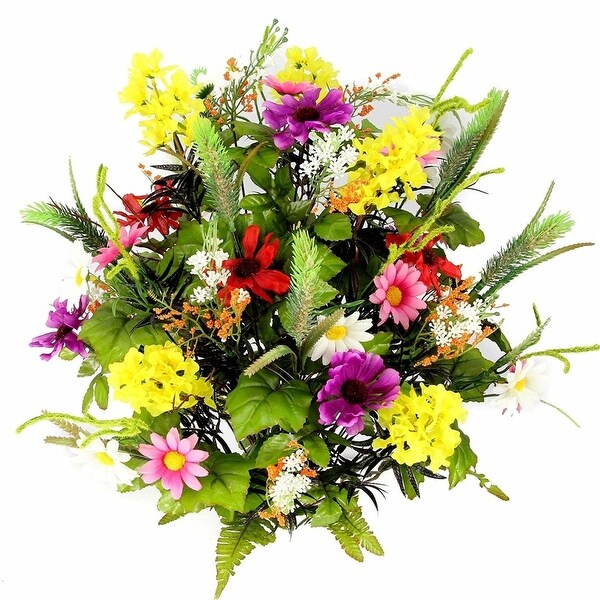 Admired By Nature 36 Stems Artificial Full Blooming Lilac Admired By Nature 36 Stems Artificial Full Blooming Lilac Daisy Black Eyed Susan With Foliage Mixed Flowers Bush For Home Free Shipping On Orders