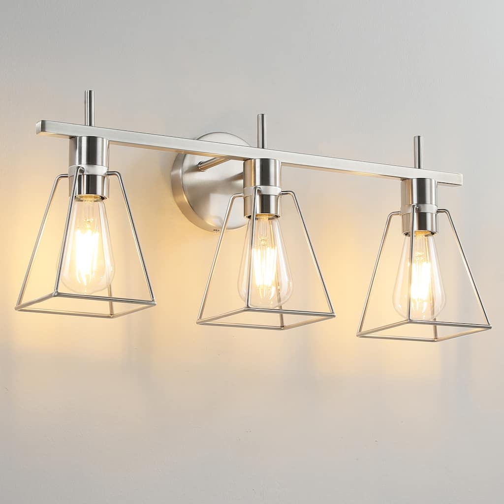 2&3 - Light Dimmable Modern Bathroom Vanity Light with Metal Frame