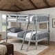 preview thumbnail 10 of 14, Twin/Twin Bunk Bed, Convertible Design with RF Front Ladders