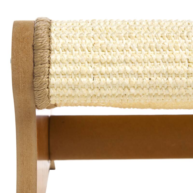 SAFAVIEH Home Natural/Ivory 15"W x 24"L x 8''H Sisal Cat Scratch Lounger - 15"W x 24"L x 8''H