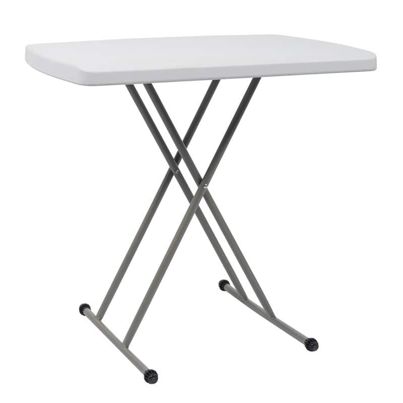 Karlhome 30'' HDPE Adjustable Folding Table
