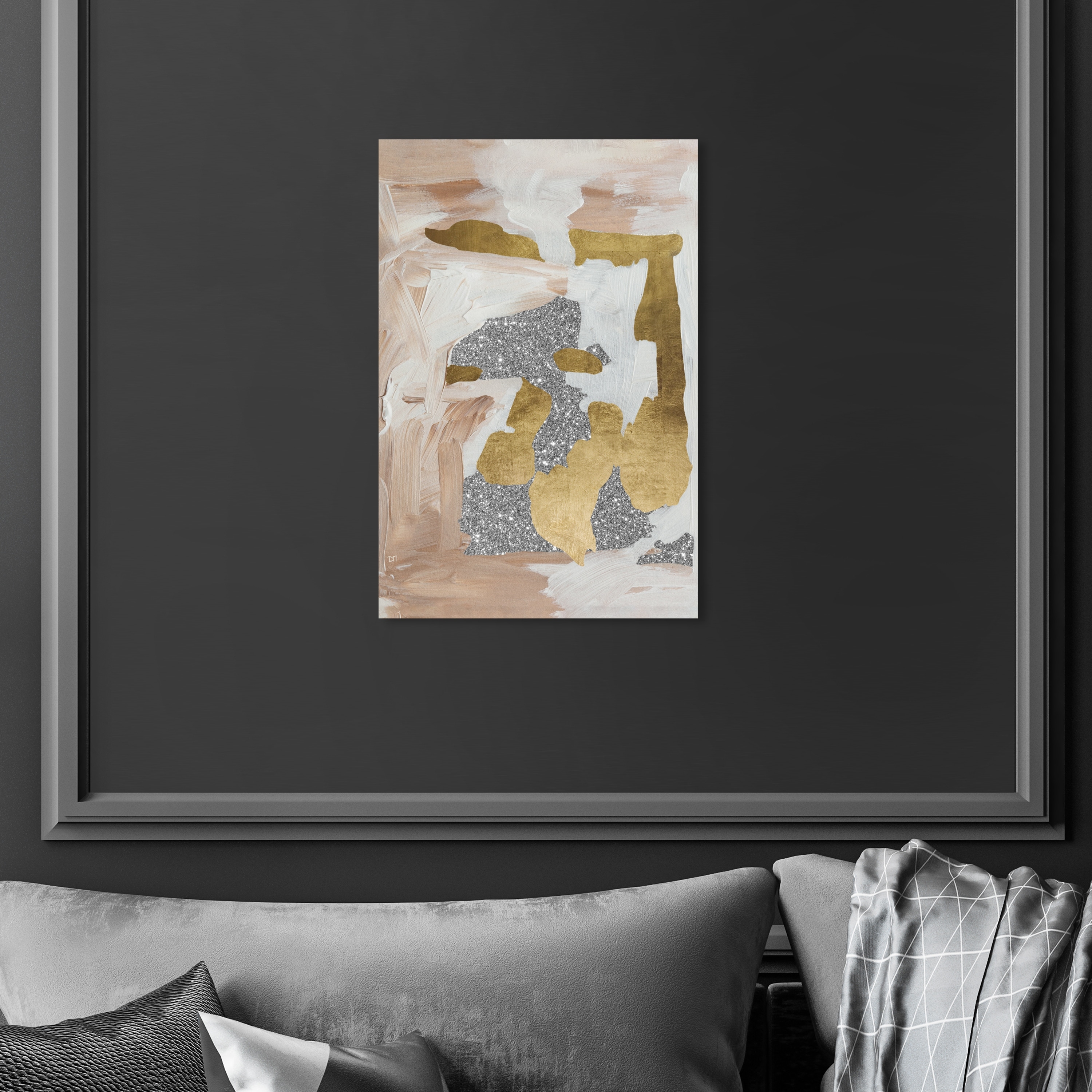 Oliver Gal 'Champagne Glitz' Abstract Wall Art Canvas Print Paint Pink,  Gold Bed Bath  Beyond 32479132