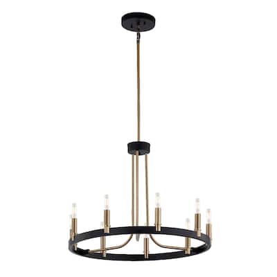 Justice Design Group Clayton 23" 1-Tier 9-Light Chandelier