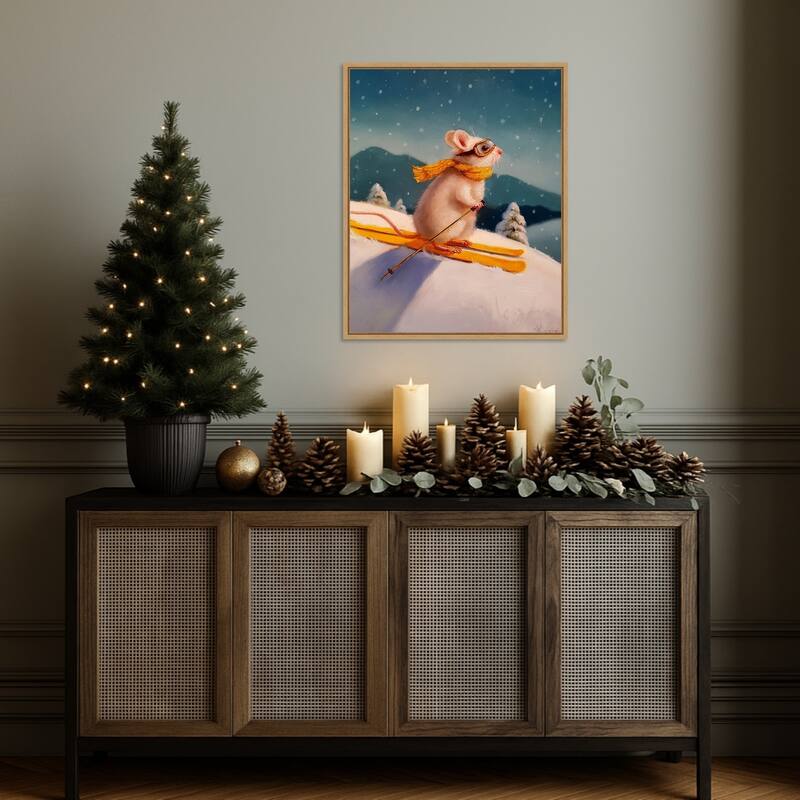 Free Rider by Lucia Heffernan (23 x 28 in.), Framed Canvas Wall Art Print - Sylvie Natural