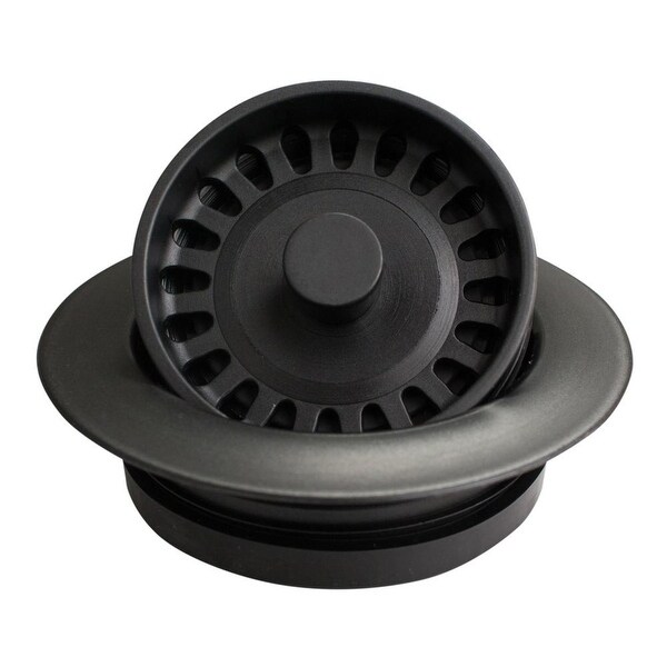 Karran Kitchen Sink Decorative Disposal Flange in Black. Opens flyout.