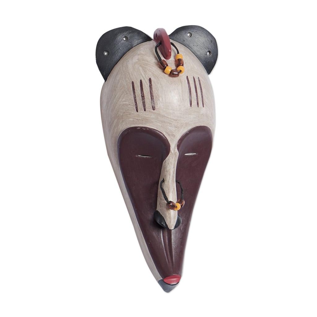 Novica Handmade Fang Inspiration African Wood Mask