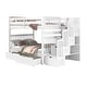 preview thumbnail 4 of 26, Taylor & Olive Trillium Full over Full Stairway Bunk Bed