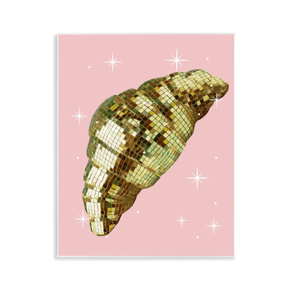 Stupell Luminous Disco Croissant Wall Plaque Art Design By Lil' Rue