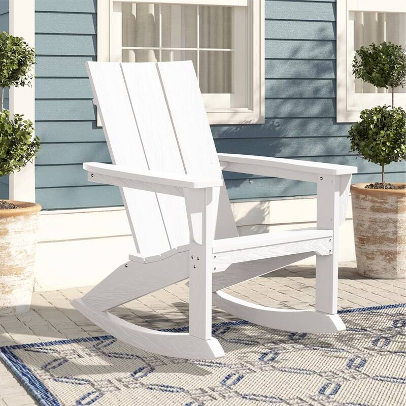 Modern Rocking Plastic Outdoor Adirondack Chair