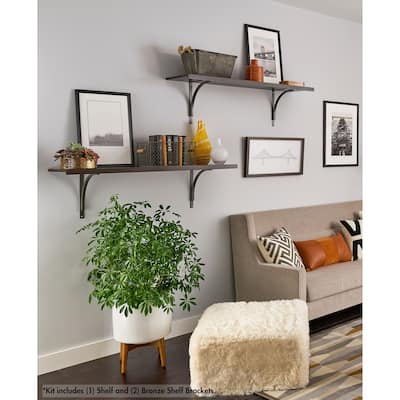 ClosetMaid Premium Wood 48" W x 12" D Solid Shelf Kit