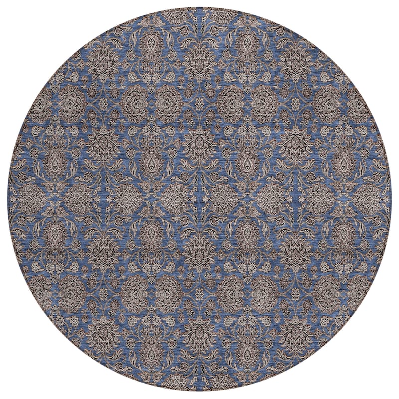 HomeRoots Floral Transitional Rectangle Outdoor Rug
