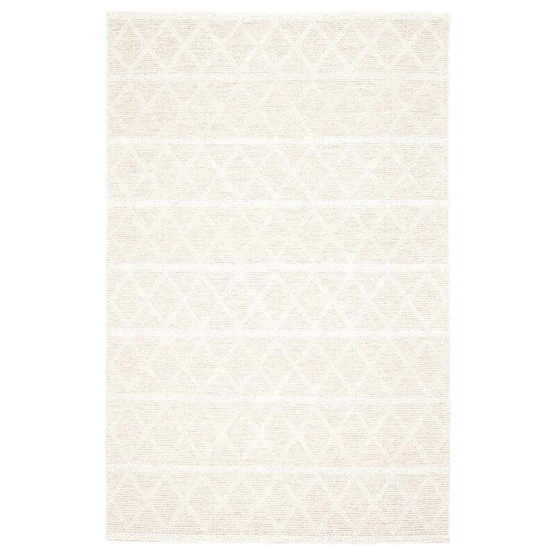 ECARPETGALLERY Braid weave Sienna Cream Wool Rug - 5'11 x 9'2 - Cream - 5'11 x 9'2