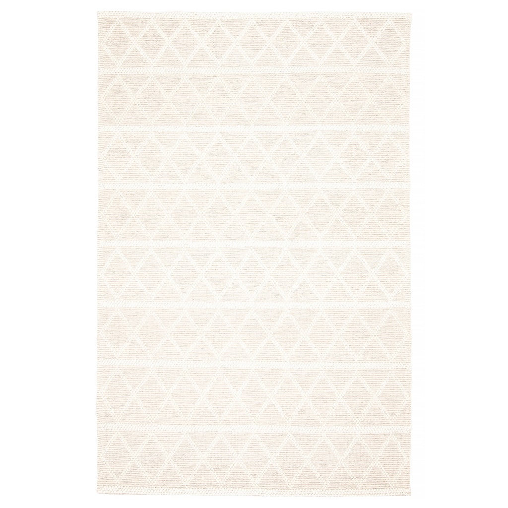 ECARPETGALLERY Braid weave Sienna Cream Wool Rug - 5'11 x 9'2