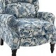 preview thumbnail 37 of 100, Olympus Upholstered Classic Manual Wingback Recliner with Spindle Legs by HULALA HOME