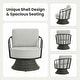 preview thumbnail 6 of 23, Spruce & Spring Patio Fruniture Outdoor Swivel Chair and Side Table