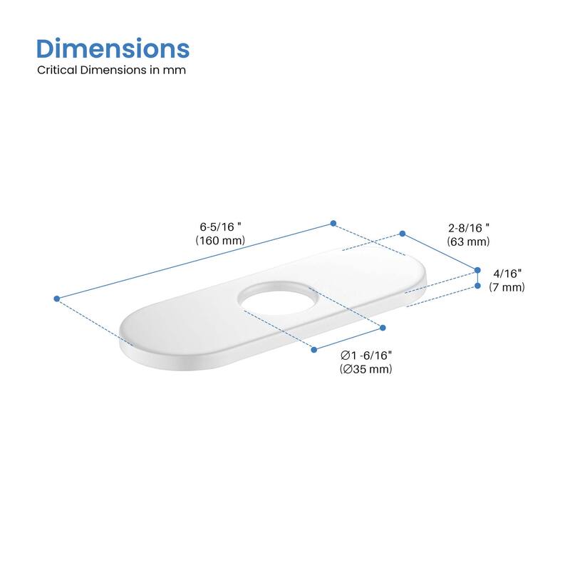 6 Inch Bathroom Faucet Hole Cover