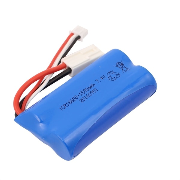 DC 7.4V 1500mAh Rechargable Lithium Battery Pack for RC Aircraft Blue