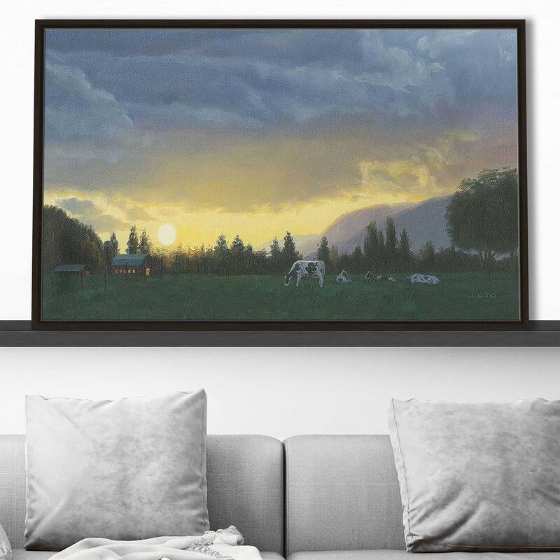 "Farm Life II" Print on Floating Canvas