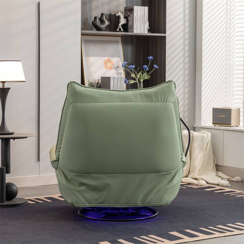 Power Swivel Rocking Chair with USB Port Charge &Lamp for Nursery