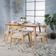 preview thumbnail 4 of 50, Francie Mid-century 5-piece Dining Set by Christopher Knight Home Light Grey + Oak