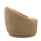 preview thumbnail 48 of 70, 35" Wide Velvet/ Boucle Swivel Barrel Accent Chair