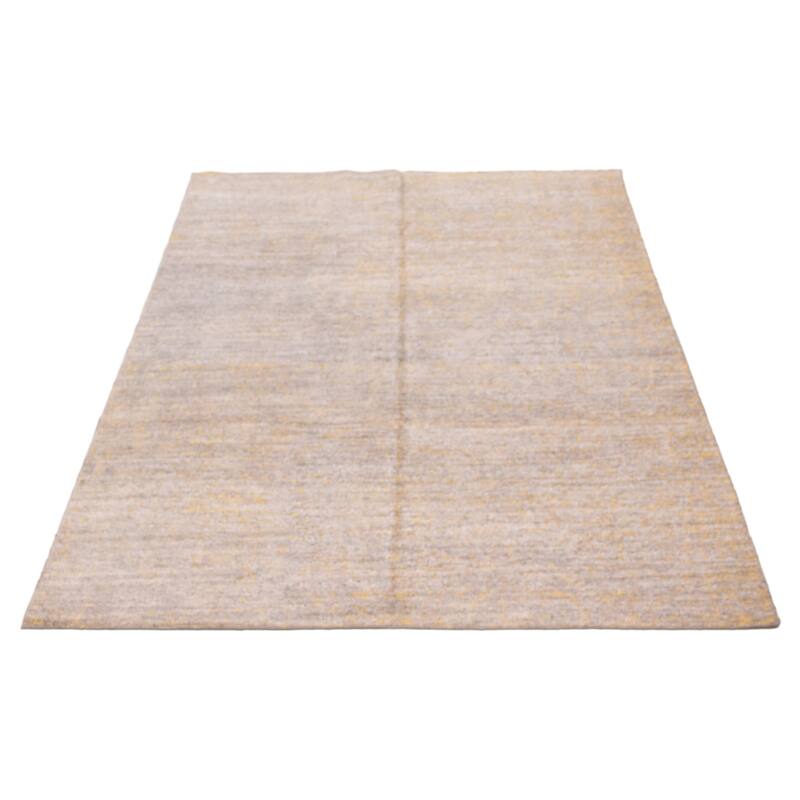 ECARPETGALLERY Hand-knotted Loreto Grey Silk Rug - 5'6 x 8'9