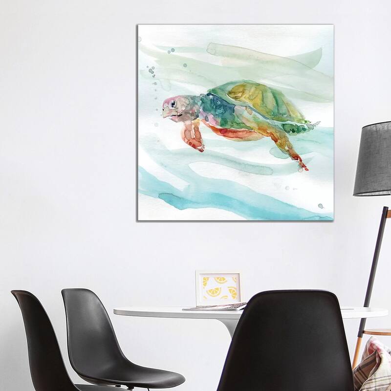 iCanvas "Turtle Tropics II" by Carol Robinson Canvas Print - 37x37x1.5