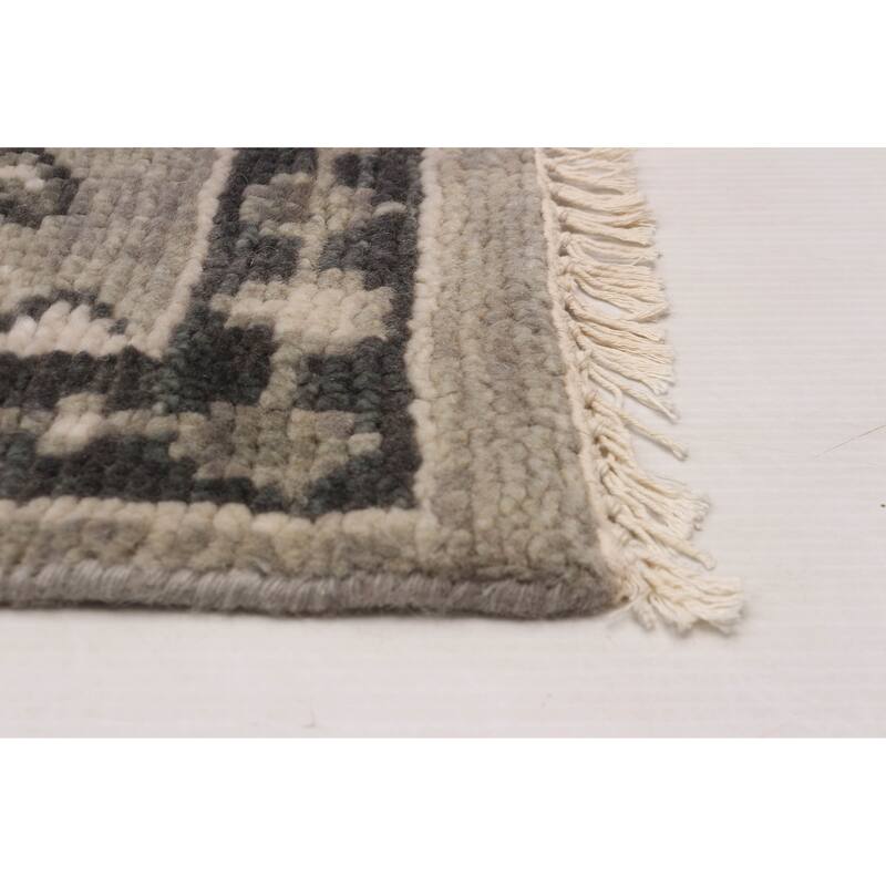 ECARPETGALLERY Hand-knotted Jules Serapi Grey Wool Rug - 8'11 x 11'11