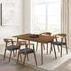 preview thumbnail 56 of 90, Set of 2/4/6 - Santana Mid-Century Modern Upholstered Wood Dining Chairs