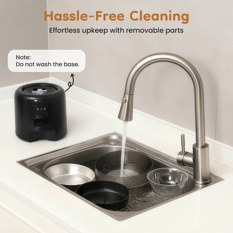 Smart Automatic Pet Feeder with HD Camera, WiFi App Control, Dual Power Supply & Voice Recording for Cats and Small Dogs, Black