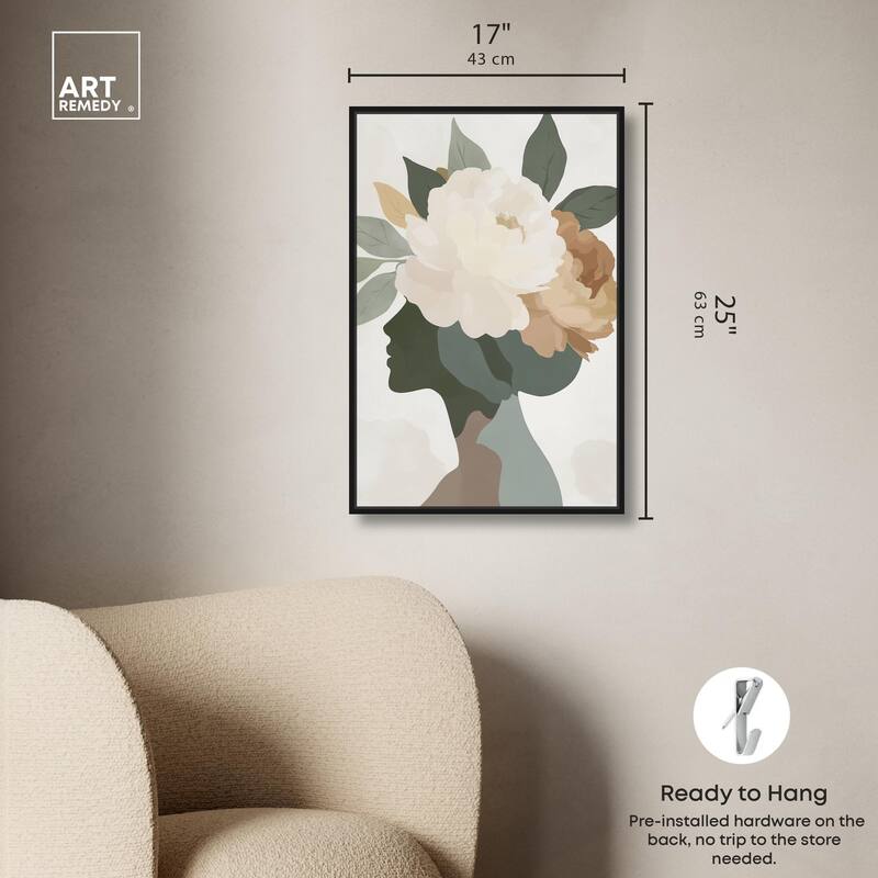 Floral Headpiece I Canvas by Art Remedy