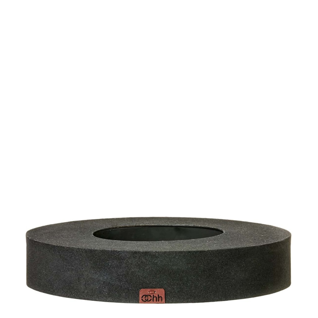 Lg. Rcycld Paper VaseCandleholder Black- A - A