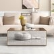 preview thumbnail 1 of 5, Mirrored Rectangular Coffee Table