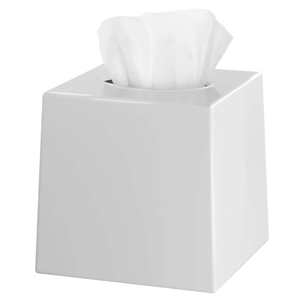DWËLLZA HOME White Tissue Box Cover Square
