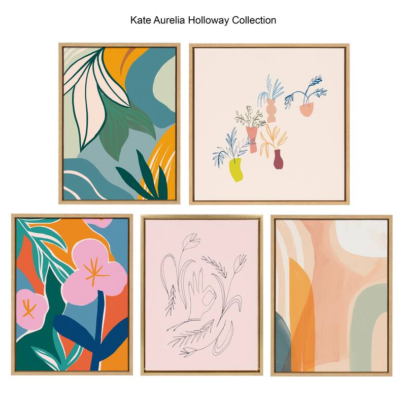 Kate and Laurel Sylvie Oaxaca Garden Framed Canvas by Kate Aurelia Holloway