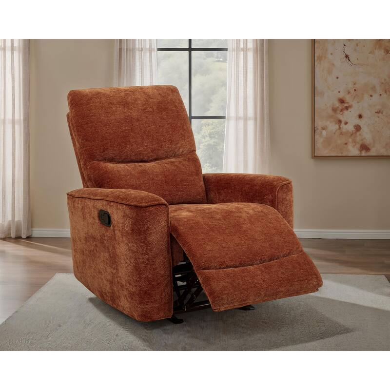 Navarro Chenille Upholstered Glider Recliner